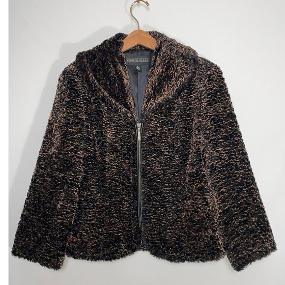 Kristen Blake Faux Fur Jacket - Size Woman's M - Fabulous, Warm, Stylish - Picture 1 of 10